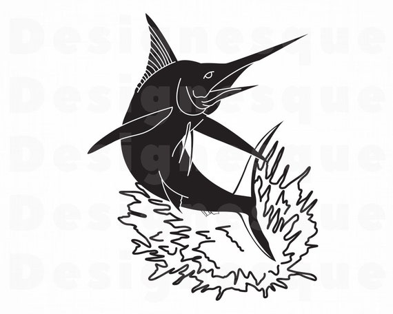 Download Marlin 5 Svg Fishing Svg Fish Svg Marlin Clipart Marlin Etsy
