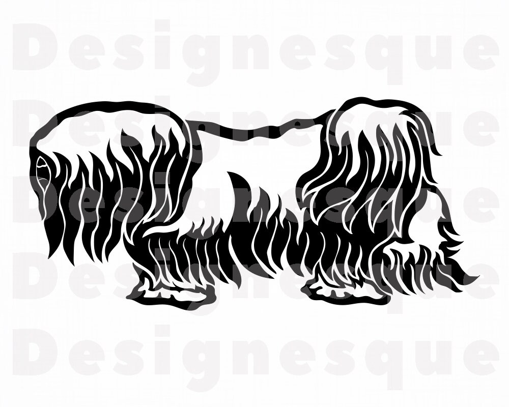 Pekingese SVG Dog Svg Pekingese Clipart Pekingese Files for | Etsy