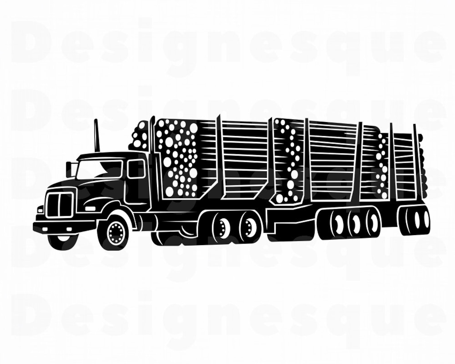 Logging Truck 9 SVG Truck SVG Trucking Svg Logging Svg | Etsy