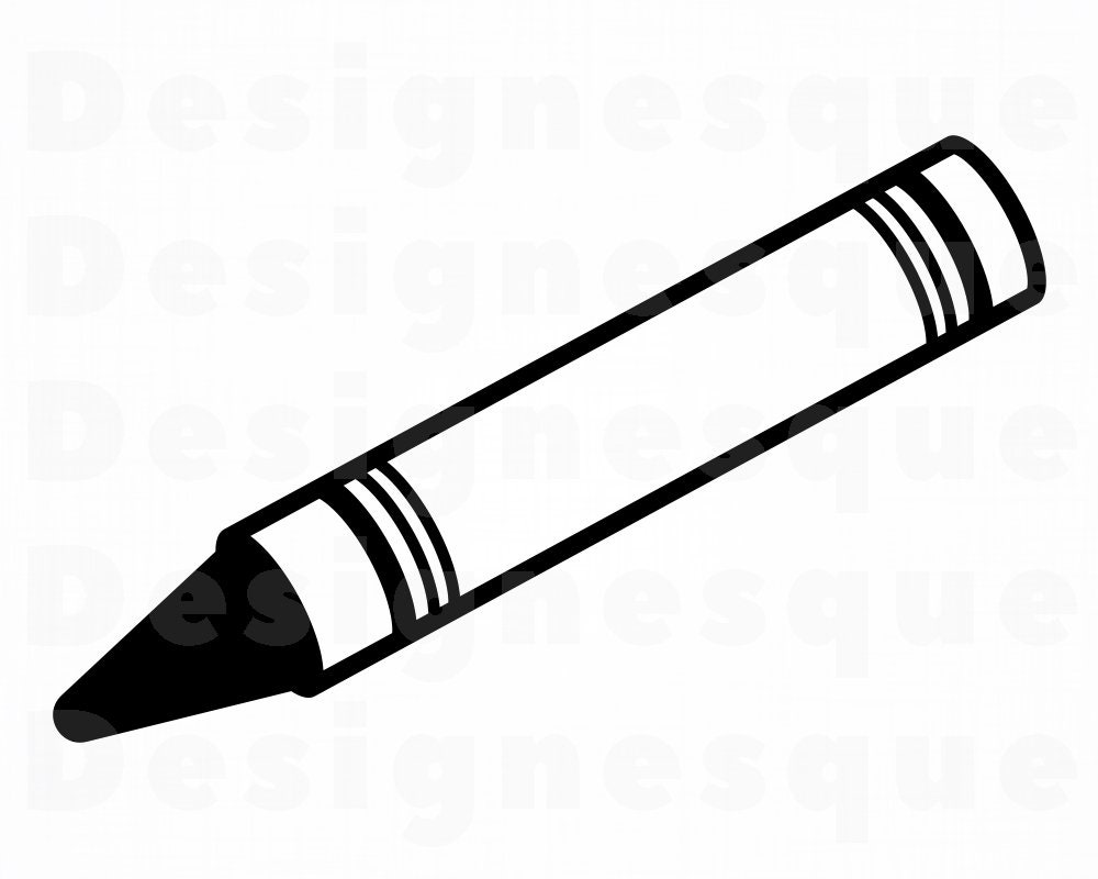 Crayon 2 SVG Crayon SVG Eps Coloring Svg Crayon Cut Files For