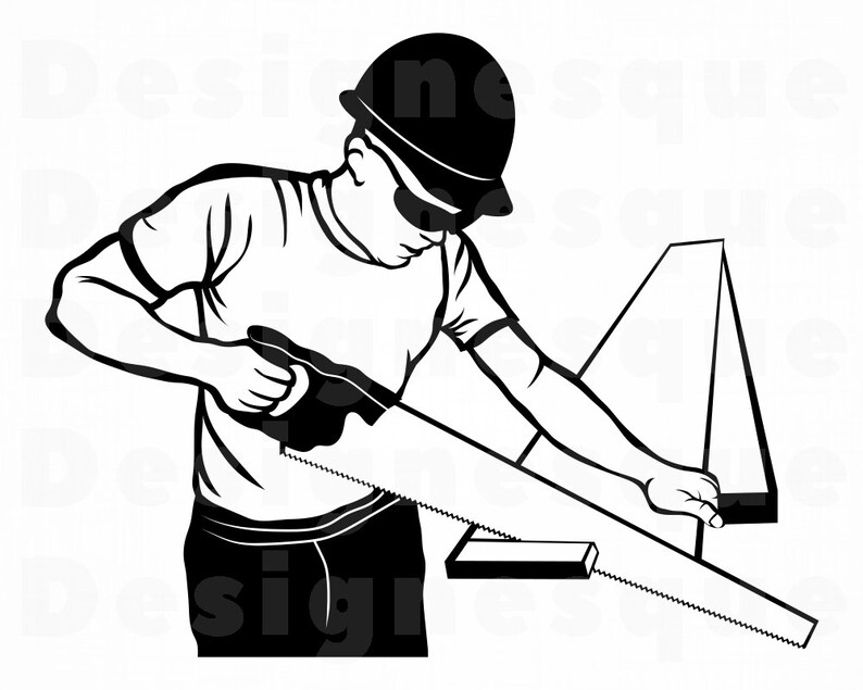 Carpenter SVG Wood Working SVG Carpenter Clipart Carpenter | Etsy
