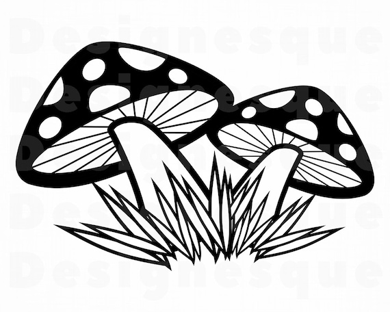 Mushroom 5 Svg Mushroom Clipart Mushroom Files For Cricut Etsy