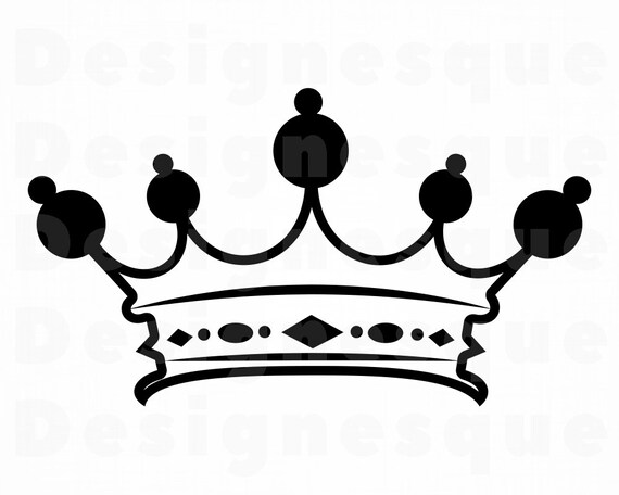 Download Crown Outline 5 SVG Crown Svg King Svg Queen Svg Princess ...