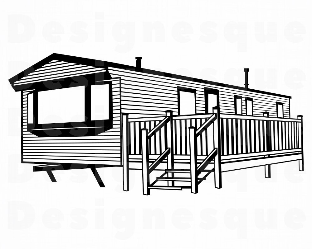 Download Mobile Home 2 Svg Mobile Home Svg Trailer Home Svg Mobile Etsy