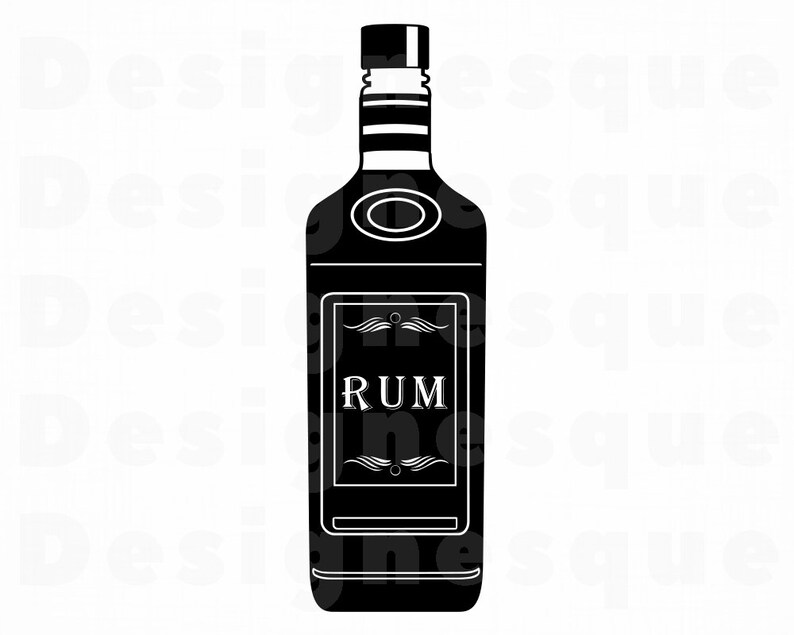 Rum 2 SVG Rum SVG Rum Bottle Svg Alcohol Svg Rum Clipart Etsy