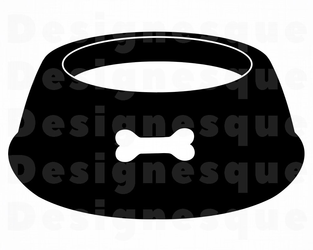 Dog Bowl 2 SVG Pet Food Bowl Svg Feeder Svg Dog Bowl Etsy