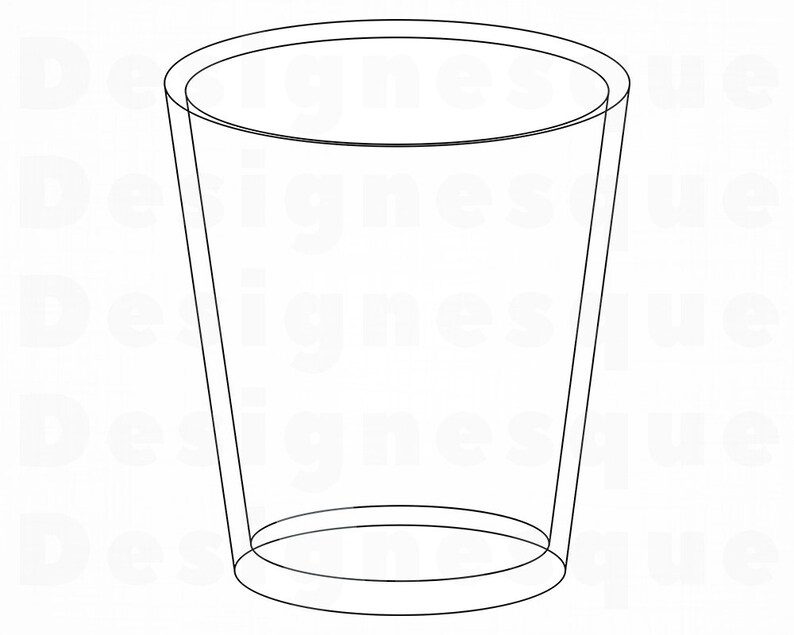 Glass Cup SVG Shot Glass SVG Glass Cup Clipart Glass Cup Etsy
