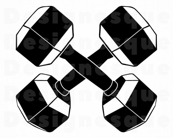 Dumbbell Logo Svg Dumbbell Svg Hantel Svg Workout Svg Etsy