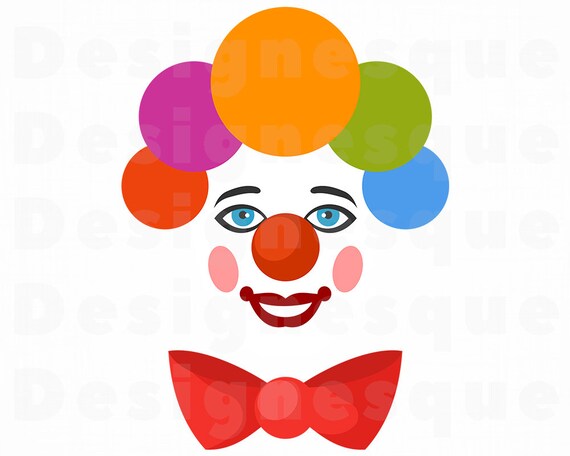 pics Cute Clown Svg clown svg clown clipart geschnittene dateien fur silhouette etsy
