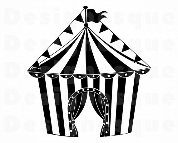 Download Circus Tent 4 Svg Circus Tent Svg Circus Tent Clipart Etsy