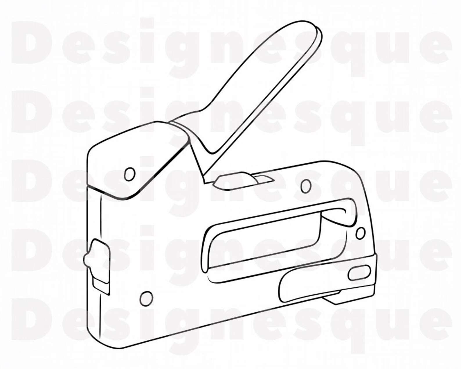 Heavy Duty Stapler Outline SVG Stapler Svg Office Svg Etsy