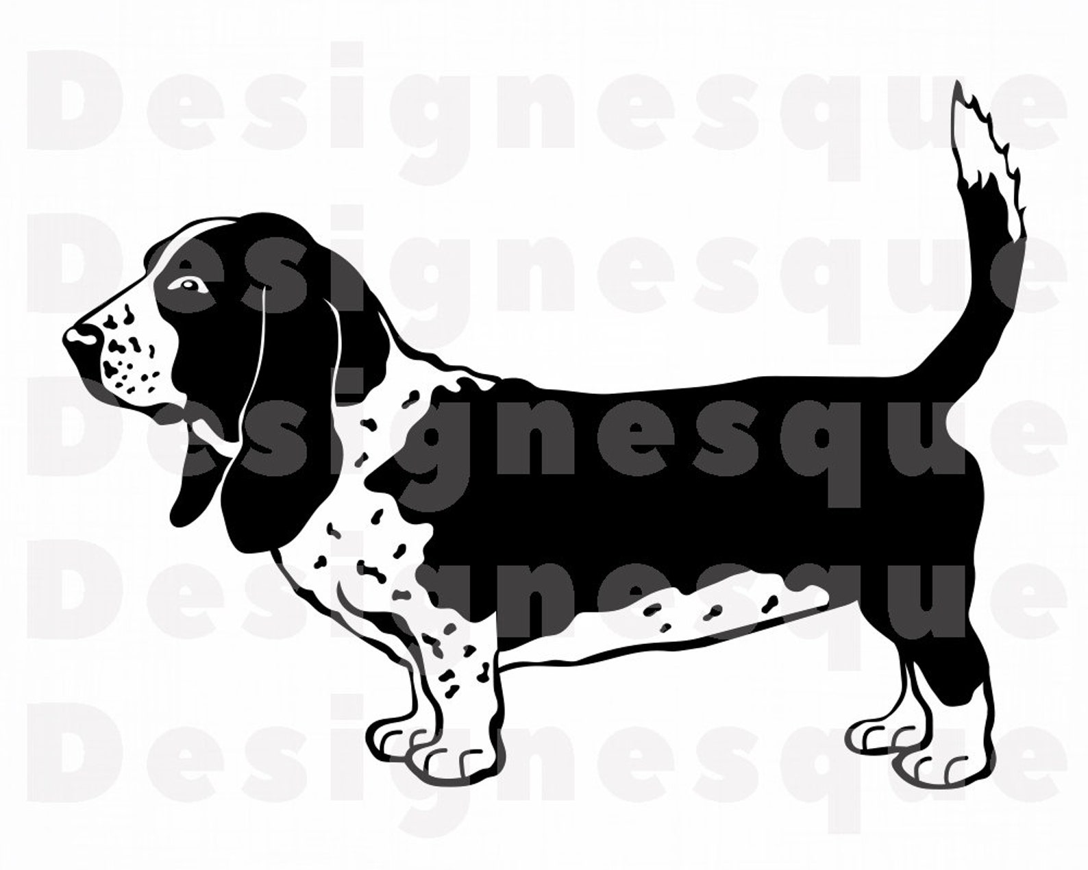 Basset Hound SVG Dog Svg Basset Hound Clipart Basset Hound | Etsy