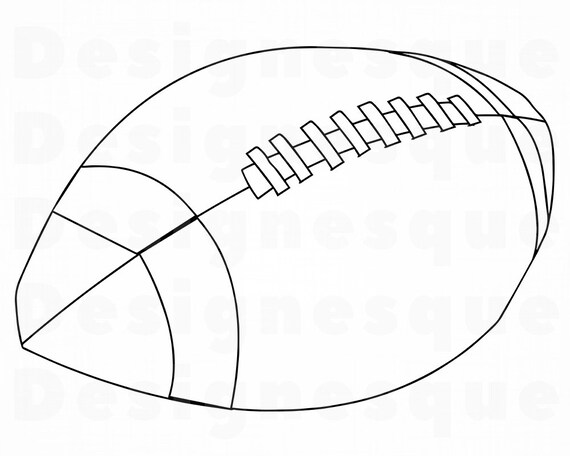 wallpapers Outline Football Clipart Png football outline 2 svg football svg rugby football etsy