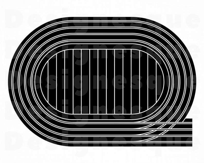 Stadium Running Track SVG Track & Field Svg Sprinting Svg Etsy