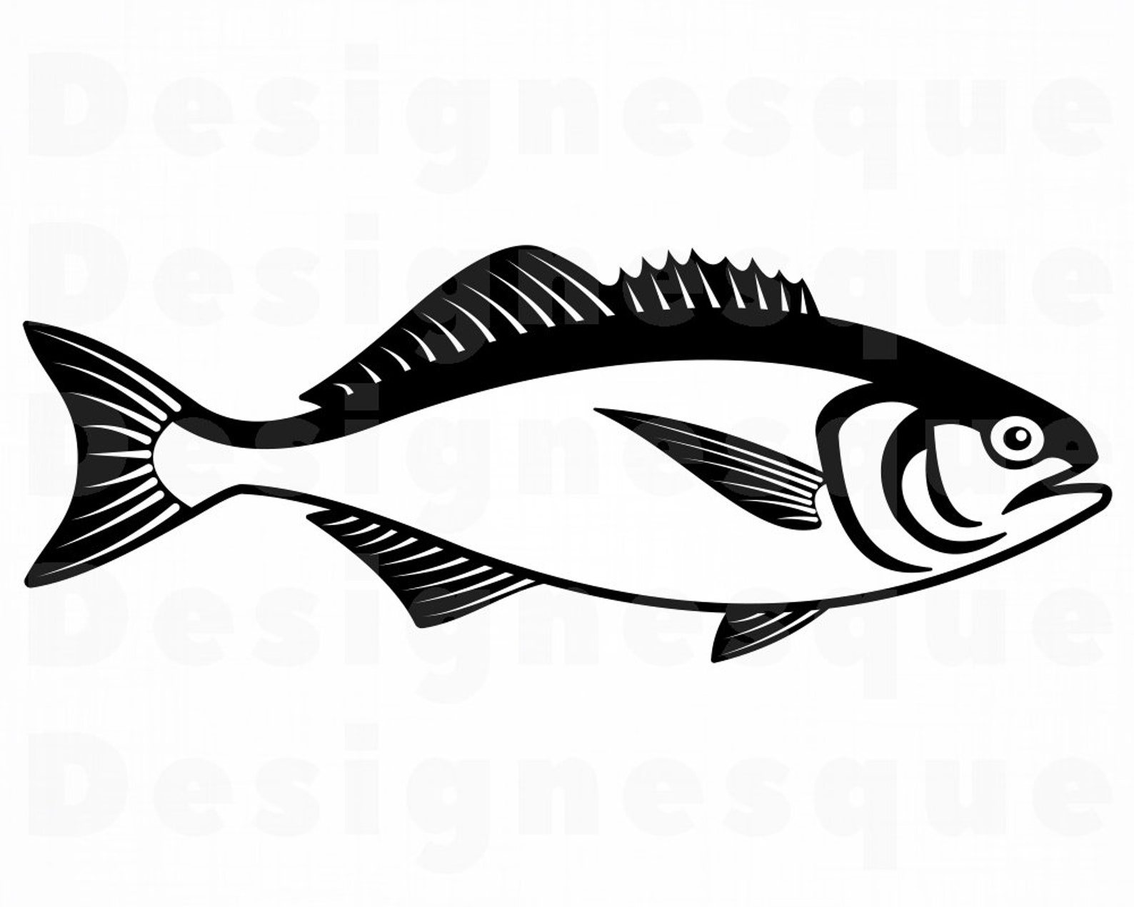 Butterfish SVG Fishing Svg Fish Svg Fishing Clipart Etsy Canada