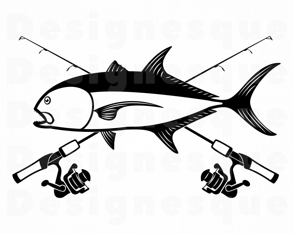 Download Crevalle Jack Fishing Svg Fishing Logo Svg Fish Svg Fishing Etsy