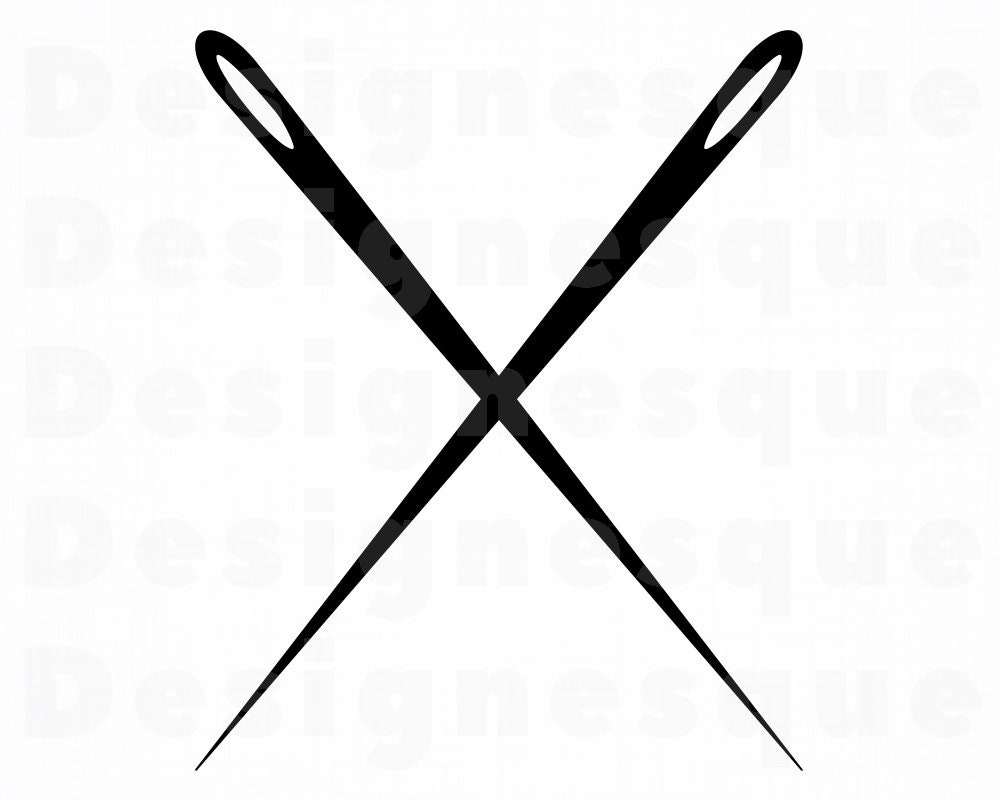 Sewing Needle Logo 2 SVG Sewing SVG Tailor Svg Needle Svg Etsy