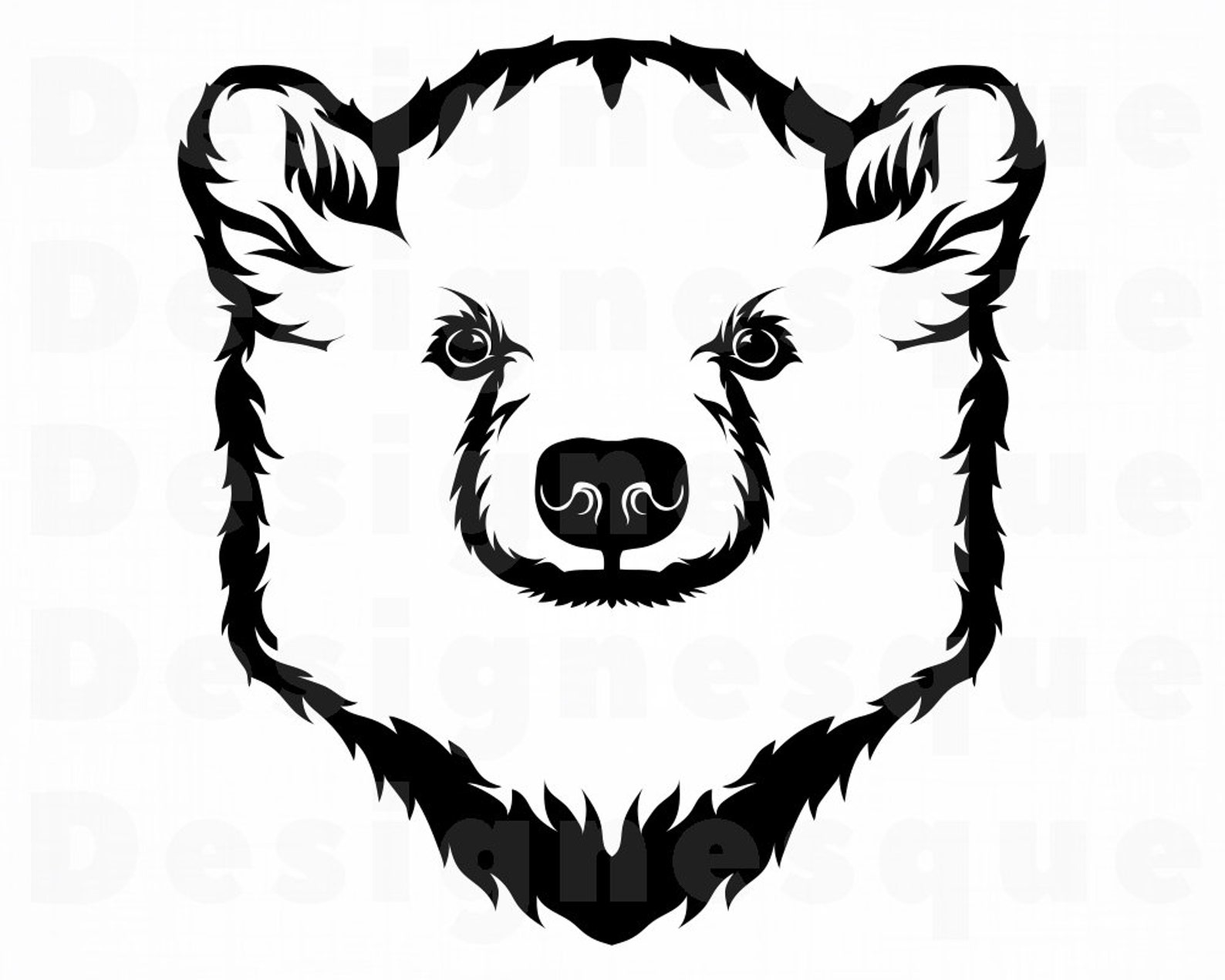 Download Baby Polar Bear Mascot SVG Baby Bear Svg Polar Bear Cub Svg | Etsy