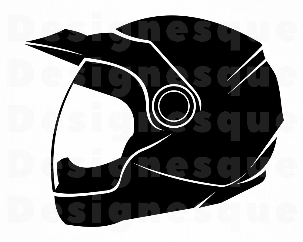 Motorcycle Helmet 2 SVG Motorcycle Helmet Clipart Etsy