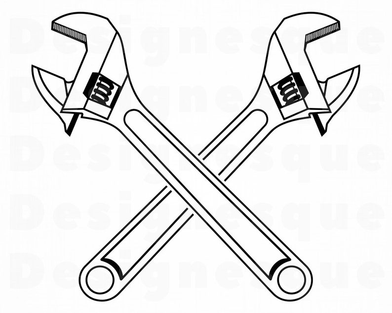 Wrench Logo SVG Wrench SVG Repair SVG Mechanic Svg Wrench Etsy