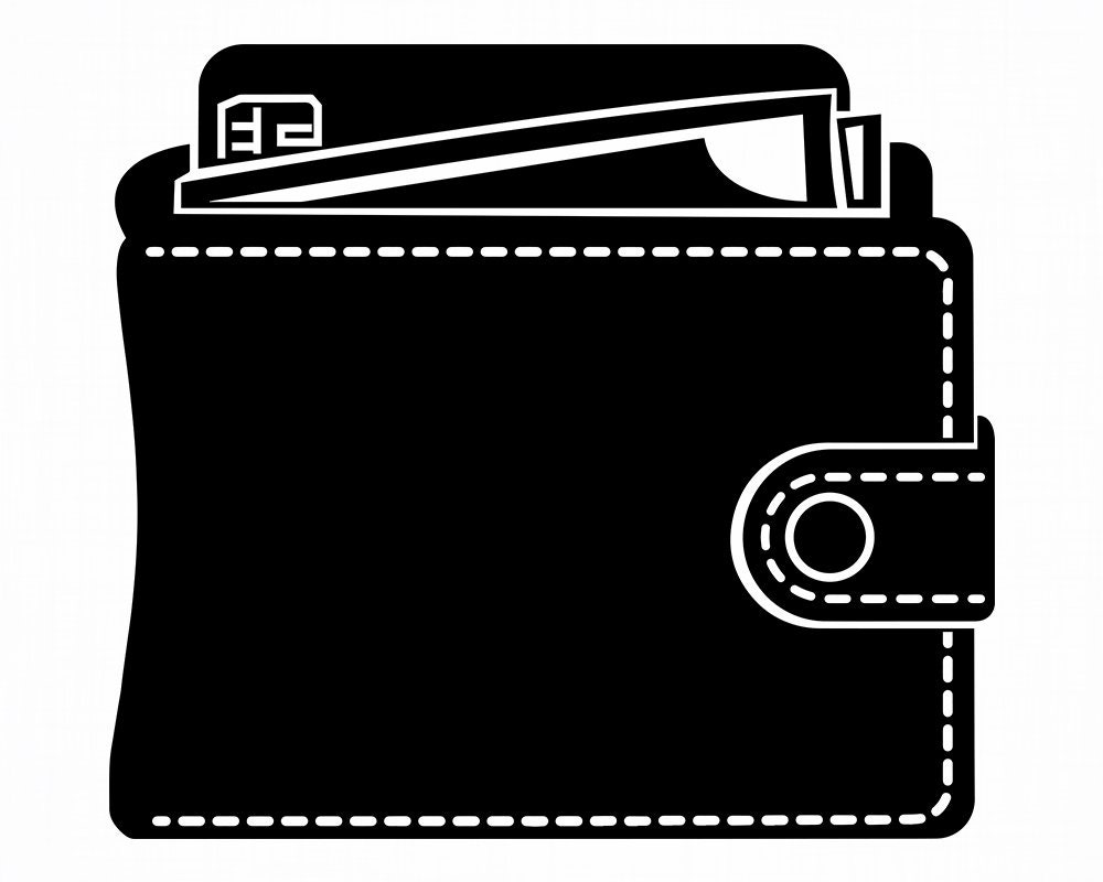 Wallet SVG Money Svg Wallet Clipart Wallet Files for | Etsy