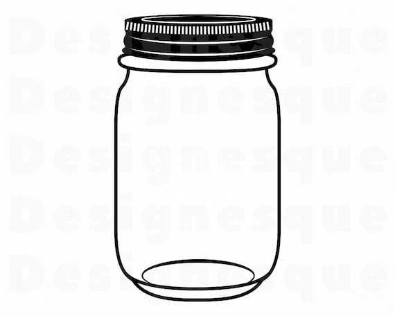 Download Mason Jar Cut File Bottle Svg