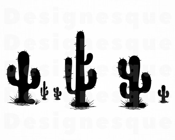 Download Desert Cactus Svg Desert Cactus Clipart Desert Cactus Files Etsy