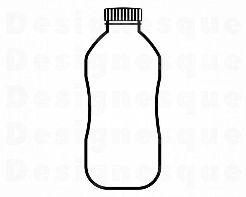 Bottle Outline SVG Water Bottle SVG Soda Bottle Svg Bottle Etsy