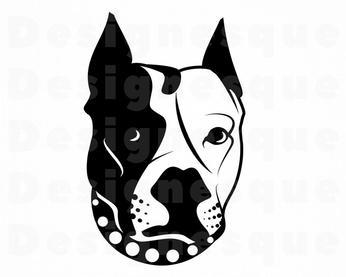 Pit Bull SVG Dog Svg Pit Bull Clipart Pit Bull Files for | Etsy