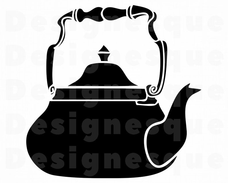 Tea Kettle 3 Tea Kettle Svg Teapot SVG Tea Kettle Clipart Etsy