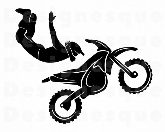 Freestyle Motocross 2 Svg Dirt Bike Svg Stunt Bike Svg Etsy