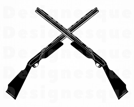 Double Barrel Shotgun Logo SVG Shotgun Svg Gun Svg Shotgun | Etsy