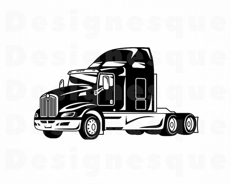 Free Free 136 Semi Truck Silhouette 18 Wheeler Svg Free SVG PNG EPS DXF File