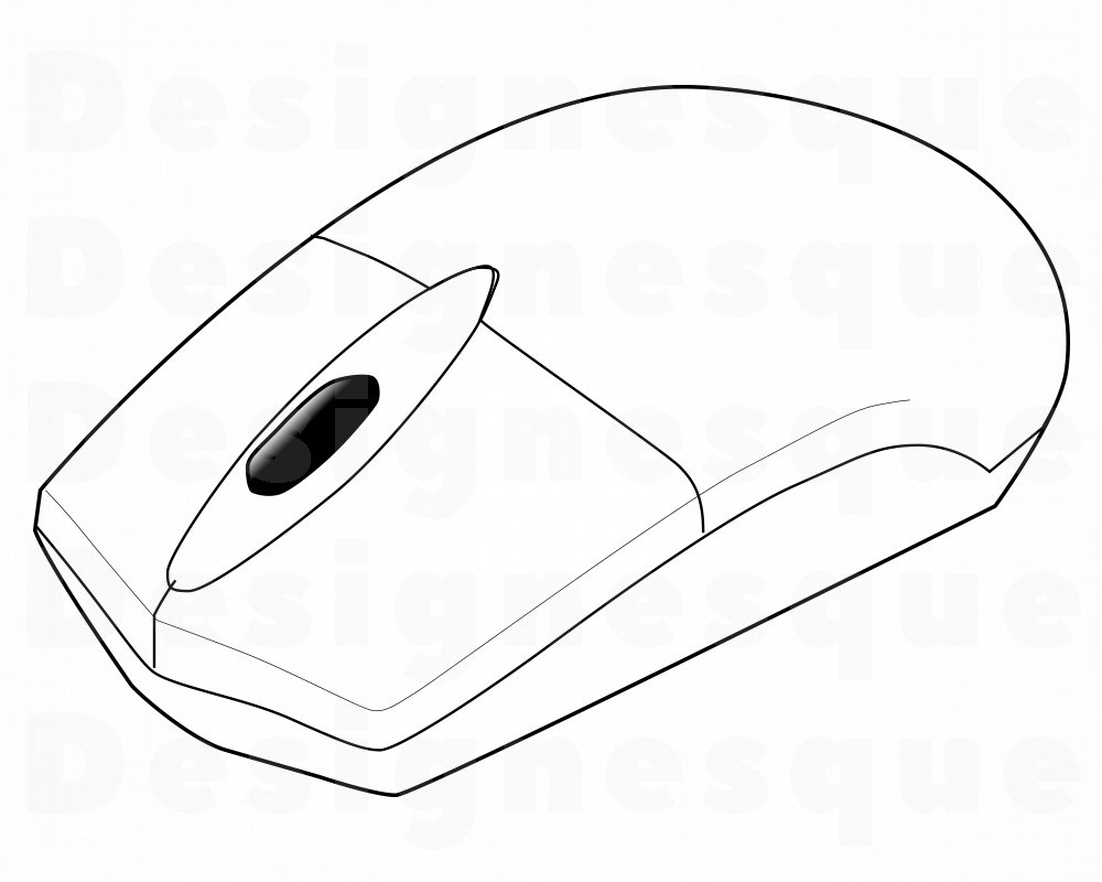 Computer Mouse SVG Computer Mouse Clipart Computer Mouse Etsy