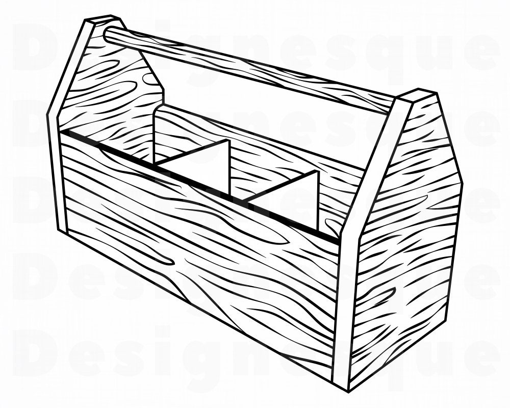 Download Wooden Toolbox Svg Tool Box Contractor Svg Builder Svg Etsy