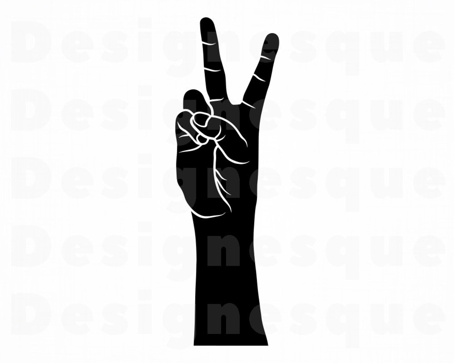 Two Fingers SVG Hand Count Two SVG Two Svg Numbers Svg Etsy