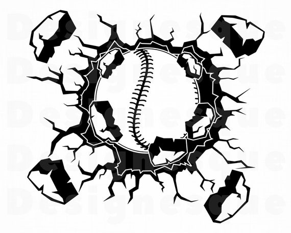 Download Smashing Baseball Logo Svg Baseball Svg Softball Svg Etsy