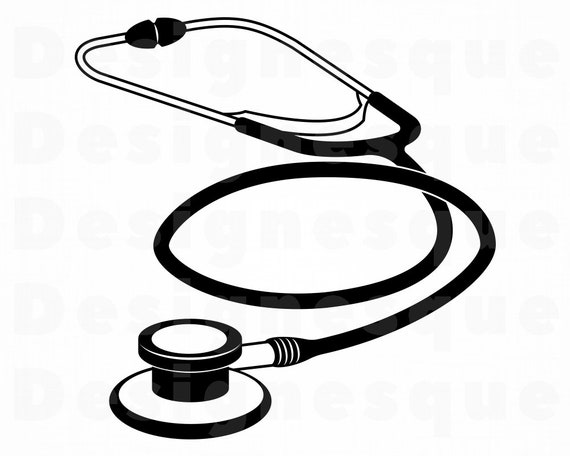 Download Stethoscope 4 Svg Stethoscope Clipart Stethoscope Files For Etsy