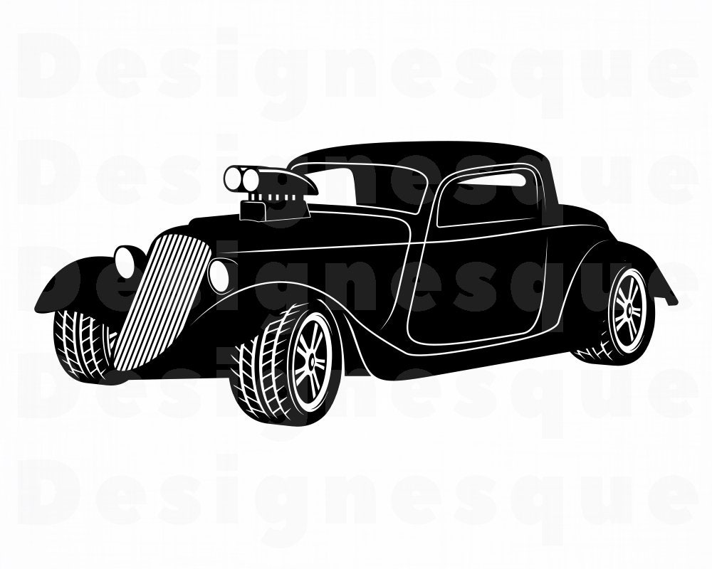Download Hot Rod Car 2 SVG Hot Rod Svg Vintage Car Svg Hot Rod | Etsy