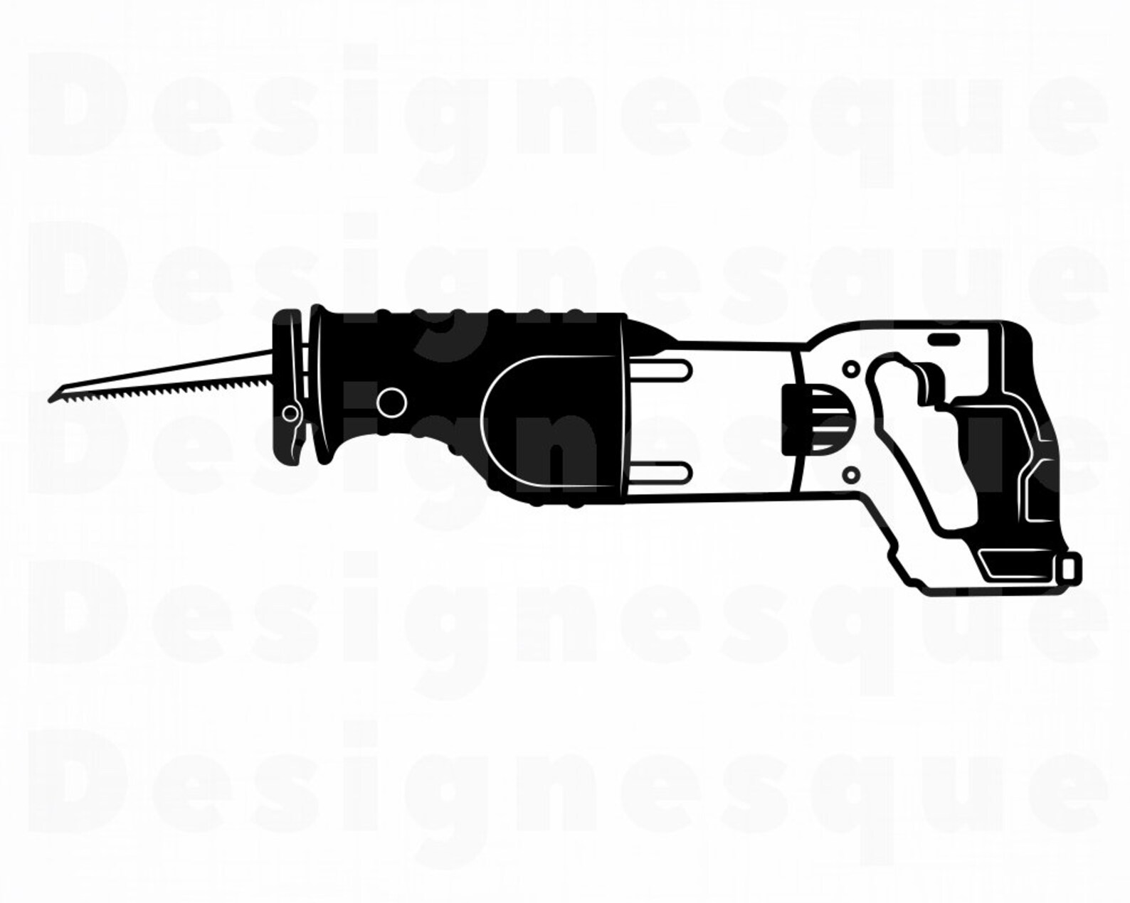 Cordless Reciprocating Saw SVG Contractor Svg Tools Svg Etsy