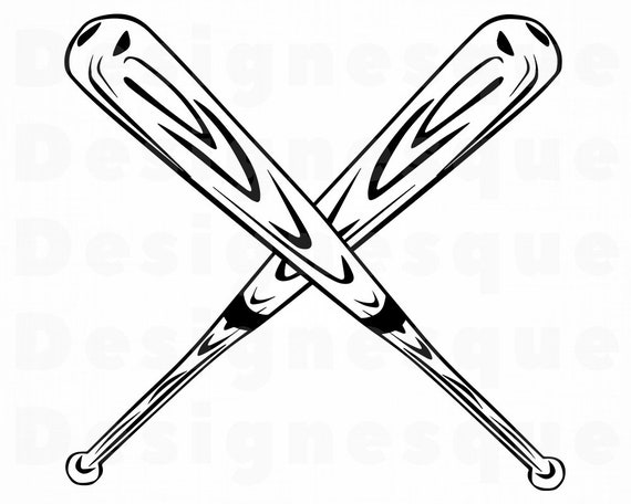 Download Baseball Bat Logo 2 Svg Baseball Svg Baseball Clipart Etsy