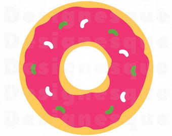 Donut SVG, Donuts SVG, Donut Clipart, Donut Cut Files For Silhouette, Donut Files for Cricut, Donut Dxf, Donut Png, Donut Eps, Donut Vector