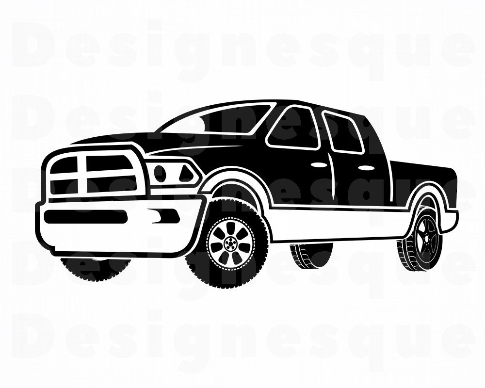 Free Free 346 Svg Lowered Truck Outline SVG PNG EPS DXF File