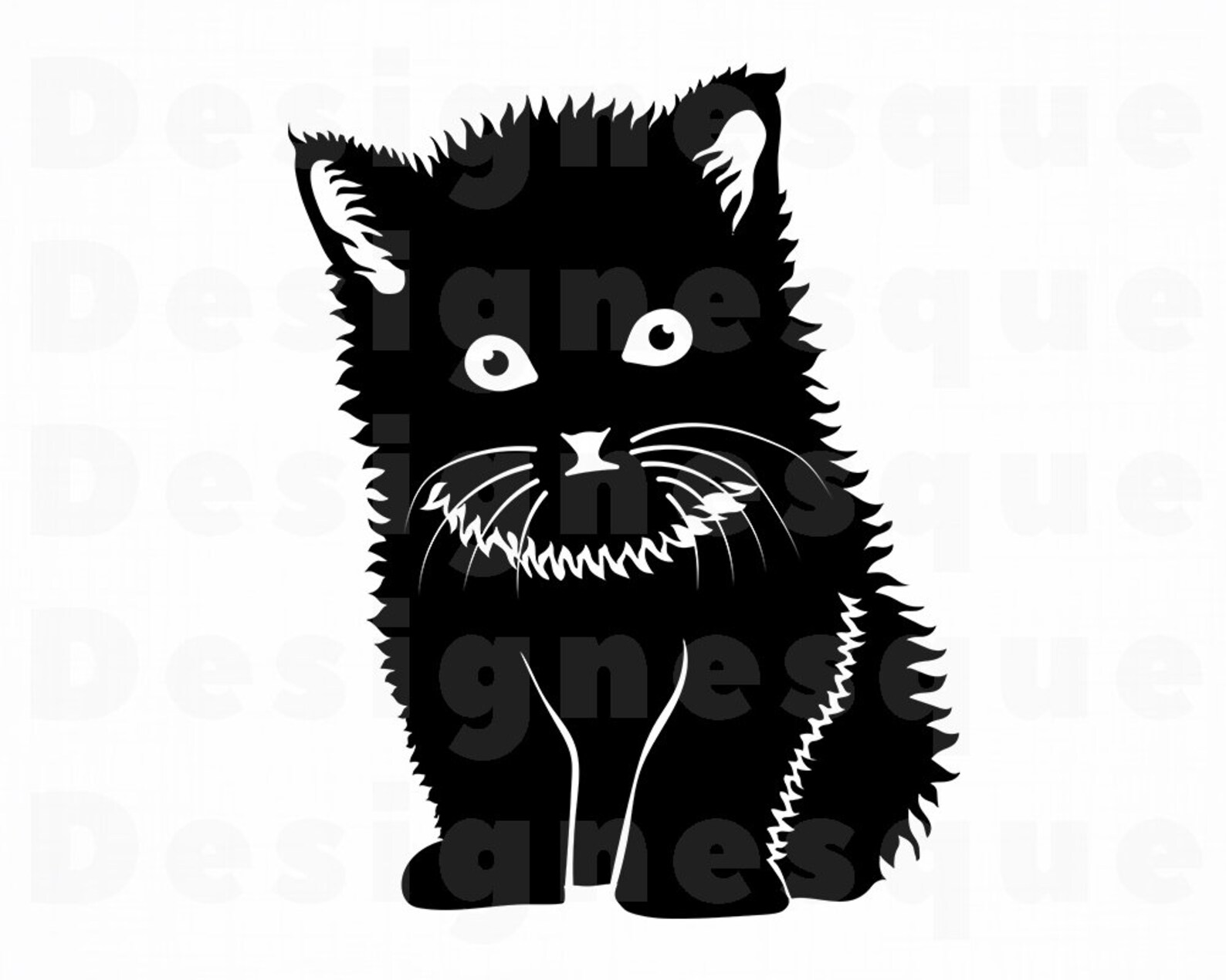 Kitten SVG Cute Cat Svg Kitten Clipart Kitten Files for | Etsy UK