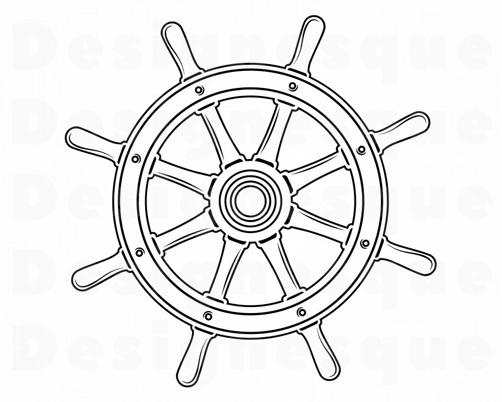 Ship Wheel Svg Ship Wheel Name Frame Svg Instant Digi vrogue.co