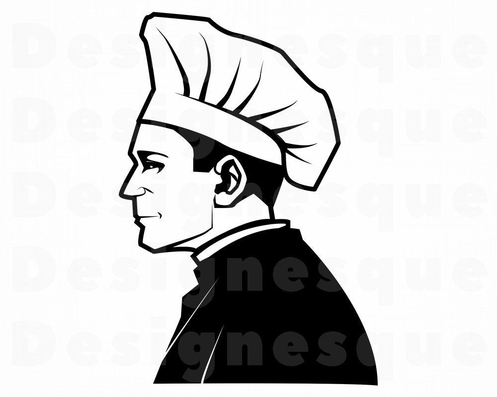Chef Eps Chef Files for Cricut Chef Vector Chef Png Chef Cut Files For Silhouette Cook Svg Cooking Chef Dxf Chef SVG Chef Clipart