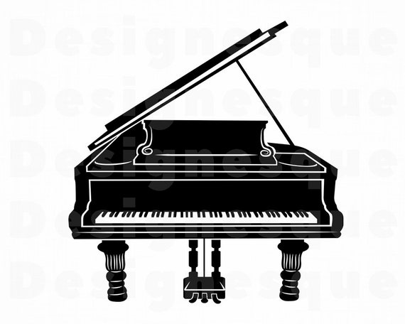 Grand Piano Svg Piano Svg Piano Clipart Piano Files For Etsy