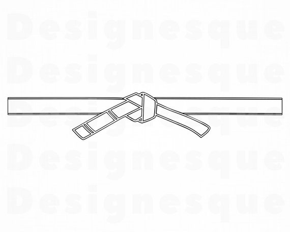 Download Black Belt Outline Svg Karate Svg Martial Arts Svg Black Etsy