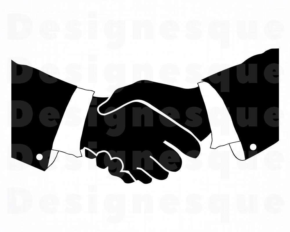 Handshake 3 SVG Handshake Svg Deal Svg Handshake Clipart | Etsy