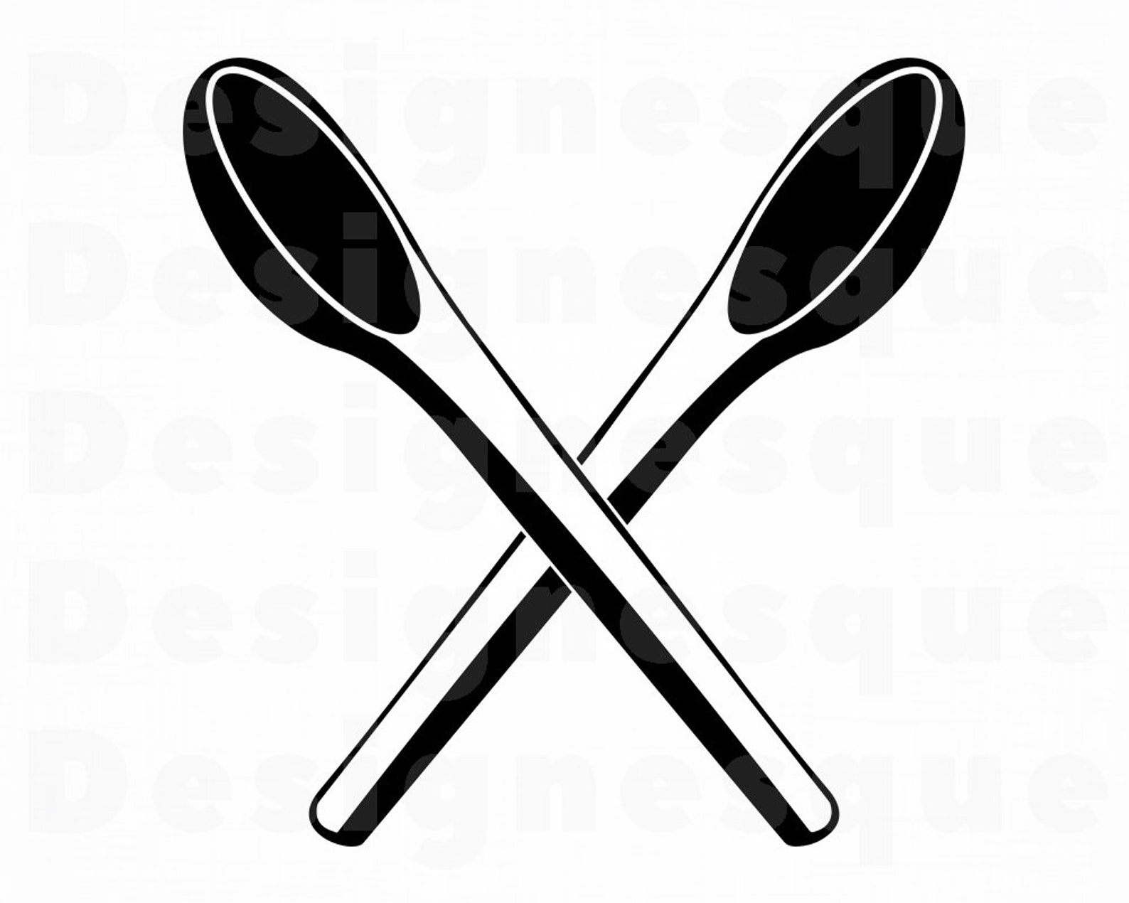 Wood Spoon Logo SVG Wooden Spoon Svg Wood Spoon Clipart Etsy